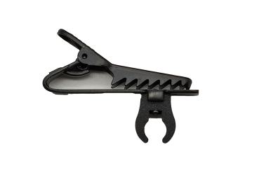 Klammer P - schwarz Krawattenklammer für Lavaliermikrofone