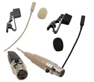Lavalier Mikrofon - Bodymic - beige German Acoustics TL 104 SK SH mit Transport/Aufbewahrungsbox