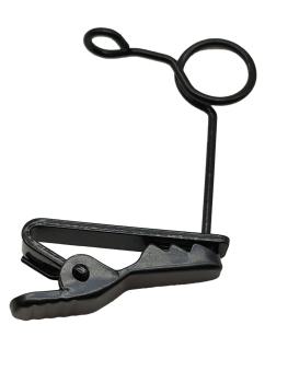 Klammer M1 schwarz Metall für Lavaliermikrofone