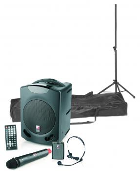 Preview: RoadRunner 16K  /  60 Watt Akku Lautsprechersystem mit 2 Funkempfängern