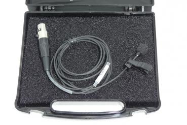 Lavalier Mikrofon - Bodymic - schwarz  German Acoustics TL 104 BK AK mit Transport/Aufbewahrungsbox