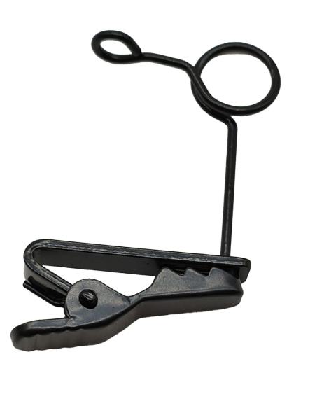 Klammer M1 schwarz Metall für Lavaliermikrofone
